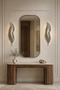 Silver Feather Model Decorative Sconce Wall Lamp Electric Living Room Bedroom Hallway Lighting - 4