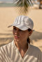 White Sport Written Mesh Detailed Adjustable Unisex Sports Hat - 2