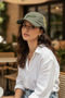 Sport Written Side Stripe Detailed Khaki Green Unisex Hat - 2