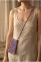 Handmade Crochet Knitted Crossbody Phone Bag - 5