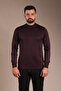 Men's Mulberry Half Fisherman Knit Sweater - 4