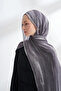 Organic Touch Viscose Blend Patterned Shawl - Gray - Smoked - 2