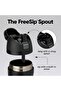 FreeSip Insulated Stainless Steel Water Bottle with Locking Push Button Lid, Very, Very Dark, 40-Ounce - 2