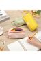 Pencil Case Pouch, Single Sakura Pink Oxford Pencil Bag with Double Layer Storage, Zipper Closure an - 6