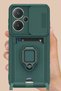 Xiaomi Redmi Note 13 Pro Plus Compatible Case Zuma Silicone with Business Card Holder and Ring - Green - 2