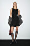 Dorry Women's Skirt Hem Balloon Black Dress