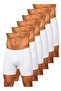 320 Men's Bamboo Lycra White Boxer Shorts 6 Pieces - 2