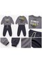 Boy's Dinosaur Printed Sweatshirt Tracksuit Set Casual Comfortable Combination - 2