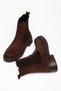 Women's Brown Suede Elastic Casual Boots - 2
