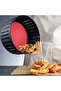 23cm Washable Silicone Oven and Airfryer Baking Mat - Round Non-Stick Baking Paper Mat - 8