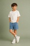 Boy's Blue Denim Shorts Summer Casual Model - 4