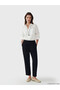 Nevavm Women's Carrot Cut Pants with Elastic Waist and Difference in Color