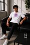 Unisex Oversize Anime Themed Embroidered Anime T-Shirt 100% Cotton - 5