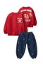 Girl's Sweatshirt Jean Pants Set - 4