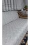 Premium Chenille Jacquard Woven Bearded Stone Color Sofa Cover 175X210 - 2