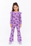 Girl's Ribbed Floral Patterned Leggings Set