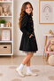 Girl's Trench Coat with Belt, Buttons, Stylish Pockets, Seasonal Coat - 3