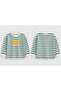 Overthinking Striped Long Sleeve Sweatshirt (2-9 Years) - 4