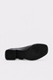 Genuine Leather Black Women's Thick Heeled Shoes 889Za5772 - 5