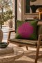Viva Modern Colorful Khaki Green Fuchsia Geometric 1 Piece Throw Pillow Cover Double-Sided Digital Printing Hidden Zipper Decorative Living Room Sofa Throw Pillow Home Decor