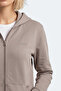 Sera I Women's Zippered Gray Sweatshirt - 2
