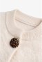 Cream Color Decorated Buttoned Cardigan - 7