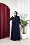 Honeycomb Fabric Button Detail Simple Rabia Ferace - 8