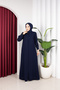 Honeycomb Fabric Button Detail Simple Rabia Ferace - 4