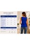 Women's v-neck viscose blouse with bird's eye detail - 4
