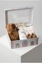 Baby Gift Set with Sleeping Friend, Brown