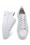 Men's White Lace-Up Casual Sneaker Sports Shoes Thick Sole - 8