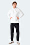 Moonlight I Men's Hooded Ecru Sweatshirt - 7
