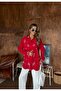Women's Shirt with Bead Embroidery on Front and Sleeves, Standard Pants Size Suit - 8