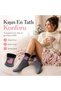 Wak 6-piece women's winter terry socks - warm, assorted pattern, soft multi-pack socks - 7