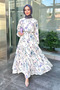 Riva Layered Belted Dress - Navy Blue - 3