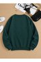 Women's Butterfly Floral Printed Sweatshirt Crew Neck Comfortable Fit Casual Sports Top - 2