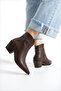 Merlot Western Aci Brown Leather Boots - 2