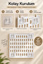 Adhesive Perforated Wall Organizer Panel 25X22 cm Bathroom Kitchen Organizer Board - 3