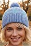 Women's Pompom Knitted Knitwear Beanie with Lining Inside, Winter Beanie