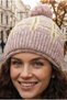 Women's Pompom Knitted Knitwear Beanie with Lining Inside, Winter Beanie - 5