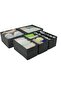 Cloth Drawer Storage Organizer Boxes, Set of 6, Gray - 3