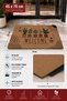 Door Mat 45X70Cm Velour Texture Coco Appearance Non-Slip Indoor Outdoor Green Welcome - 3