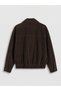 Two Mt Shop Quality Lcw Vision Brown Suede Plain Oversize Women's Jacket - 6