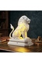 LED Işıklı Aslan Masa Lambası