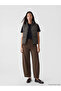 Alita City with a Difference, Lcwaikiki Classic Brown Plain Women's Puffer Vest - 2