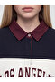 Esvab • Modern & Distinctive Devrik Roba Collar Embroidered Loose Fit Women's Sweatshirt - 3