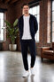 Men's Elastic Cuffed, Drawstring, Baggy, Fleece-Lined Sweatpants, Thick, Wide Cut, Comfortable Fit - 5