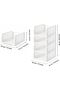 Wardrobe Organizer and Storage Organizer, Stackable Collapsible Storage Shelves, 4pcs Drawe - 3