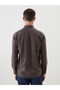 Regular Fit Long Sleeve Gabardine Men's Shirt - 5