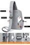 Crossbody Backpack, Lightweight Shoulder Bag Men Women Adjustable Strap Backpack Chest Bag with USB - 6